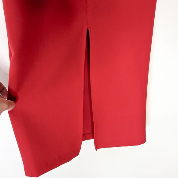 NWT ZARA midi strappy cut out dress, red, size small - Picture 7 of 7